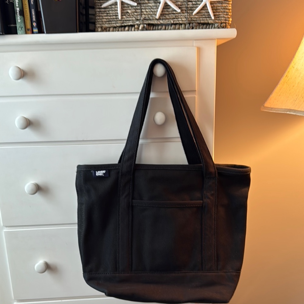 Lands' End Classic Black Tote